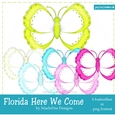 Florida Here We Come Colors - Butterfly Graphics pkg 1