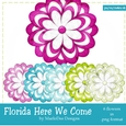Florida Here We Come Colors - Flower Graphics pkg 4