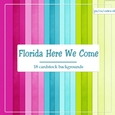 Florida Here We Come Colors - A4 Size Cardstock Paper Backgrounds