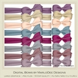 Healthy Lifestyle Colors Digital Bows pkg 1