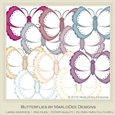 Healthy Lifestyle Colors Digital Butterflies pkg 1