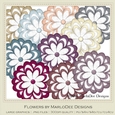 Healthy Lifestyle Colors Digital Flowers pkg 3