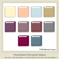 Healthy Lifestyle Colors Gloss Photoshop Styles