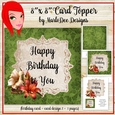 Green Color Autumn Happy Birthday to You 8x8 Mini Kit {BT}