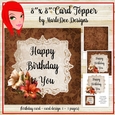 Brown Color Autumn Happy Birthday to You 8x8 Mini Kit {BT}