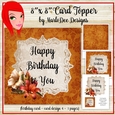 Copper Color Autumn Happy Birthday to You 8x8 Mini Kit {BT}