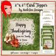 Green Color 8x8 Autumn, Thanksgiving, Birthday and Blank Card Kit {BT}