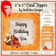Golden Color 8x8 Autumn, Thanksgiving, Birthday and Blank Card Kit {BT}