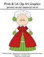 Mrs Claus Clip Art Graphic