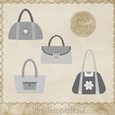 Handbag Purses Themed Layered Templates Pkg 2
