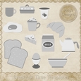 Breakfast Time Themed Layered Templates
