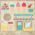 Ice Cream Shop Layered Templates Pkg 1