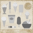 Ice Cream Treats Layered Templates Pkg 1