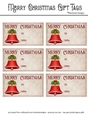 Merry Christmas Gift Tags - Red Bell Design