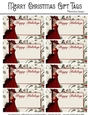 Happy Holidays Gift Tags - Christmas Fantasy Woman Design 6