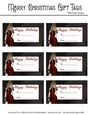 Happy Holidays Gift Tags - Sexy Christmas Fantasy Woman Design 1