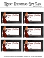 Happy Holidays Gift Tags - Sexy Christmas Fantasy Woman Design 2