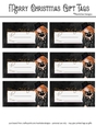 Merry Christmas Gift Tags - Sexy Christmas Fantasy Woman Design 2