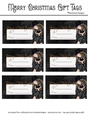 Merry Christmas Gift Tags - Sexy Christmas Fantasy Woman Design 3