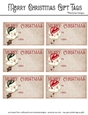 Merry Christmas Gift Tags - Little Birds Mix Hats