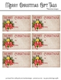 Merry Christmas Gift Tags - Lantern with Red Candle