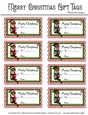 Merry Christmas Gift Tags - Fantasy Girl Elves Design 2