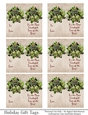Most Wonderful Time of Year Gift Tags - Green Bells - Folding Design