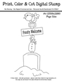 Frosty Welcome Shovel Sign - Frosty the Snowman - Large Digital Stamp