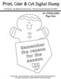 Remember the Reason for the Season - Gingerbread - Large Digital Stamp