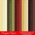 Christmas Colors 4 Cardstock & Basket Weave A4 Size Digital Paper Backgrounds