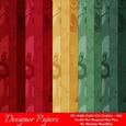 Christmas Colors 8 Floral Designs A4 Digital Paper Backgrounds