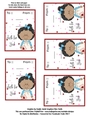 Little Hair Ethnic Dark Skin Girl Valentines Day Candy Sucker Lollipop Cards Sheet 2
