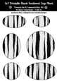 Animal Fur Blank Oval Shape Sentiment Tags Sheet 4