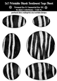 Animal Fur Blank Oval Shape Sentiment Tags Sheet 5