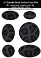 Animal Fur Blank Oval Shape Sentiment Tags Sheet 7