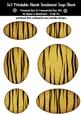 Animal Fur Blank Oval Shape Sentiment Tags Sheet 8