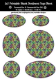 Party Colorful Foil Blank Oval Shape Sentiment Tags Sheet 2