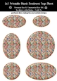 Party Candy Texture Look Blank Oval Shapes Blank Sentiment Sheet