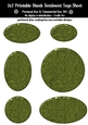 Elegant Texture Olive Green Metal Look Blank Oval Shapes Blank Sentiment Sheet