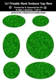 Elegant Texture Green Metal Look Blank Oval Shapes Blank Sentiment Sheet