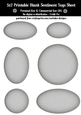 Gray Texture Look Blank Oval Shape Sentiment Tags Sheet 1 - CU4CU