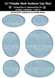 Frozen Ice Texture Look Blank Oval Shape Sentiment Tags Sheet 1 - CU4CU