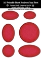 Red Texture Look Blank Oval Shape Sentiment Tags Sheet 1