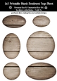 Hardwood Texture Look Blank Oval Shape Sentiment Tags Sheet 1
