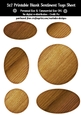 Hardwood Texture Look Blank Oval Shape Sentiment Tags Sheet 7