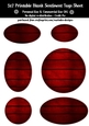 Hardwood Texture Look Blank Oval Shape Sentiment Tags Sheet 8