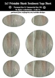 Hardwood Texture Look Blank Oval Shape Sentiment Tags Sheet 13