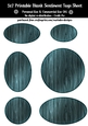 Hardwood Texture Look Blank Oval Shape Sentiment Tags Sheet 14