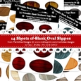 CU4CU! Hardwood Texture Look Blank Oval Shape Sentiment Tags Sheets Bundle