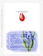 Beautiful Blue Iris Flower | Happy Anniversary 5x7 Quick Cut & Fold Greeting Card